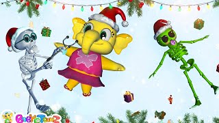 santa meets funny skeleton family christmas nursery rhymes