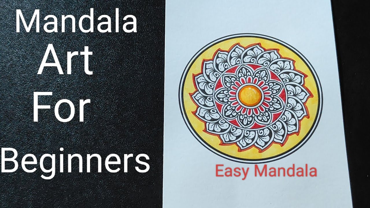 Mandala Art For Beginners|Step By Step Tutorial | @Easy_Mandala59 - YouTube