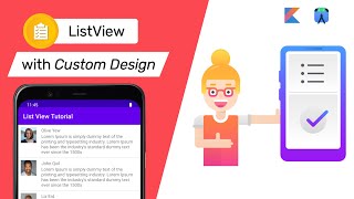 Custom ListView with Image in Android [Kotlin] | Android Studio