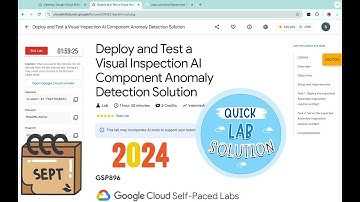 Deploy and Test a Visual Inspection AI Component Anomaly Detection Solution | #qwiklabs | #GSP896
