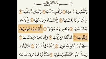 سورة الشمس(عبدالعزيز الزهراني)