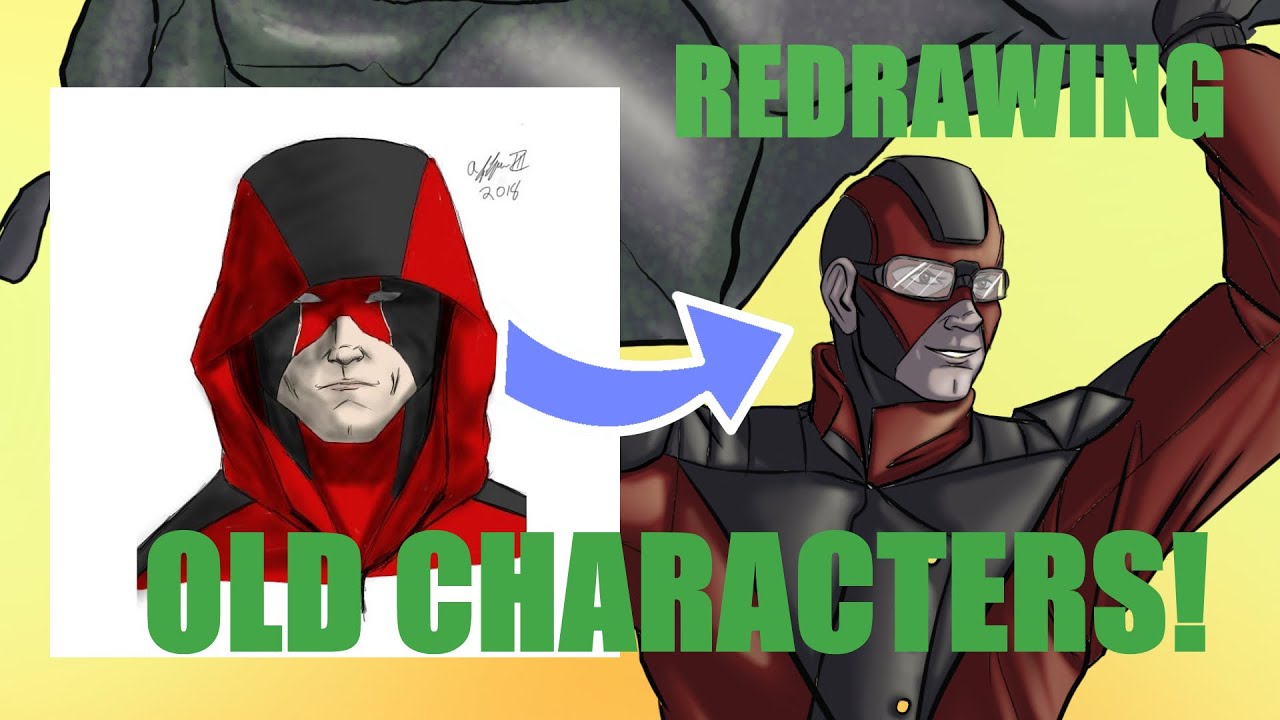 REDESIGNING Old Superheroes! :: Digital Art SPEEDPAINT and COMMENTARY ...