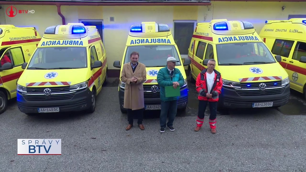Štyri nové sanitky v bardejovskej nemocnici