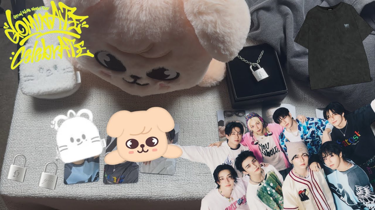 Unboxing Stray Kids World Tour Merch | DominAte CelebrAte |