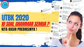 Bingung utbk 2020 ada grammarnya? gatau harus belajar apa saja?
nihh... kita kasih solusinya !!! materi + latihan soal. tonton sampai
habis ya :) semangat !!...