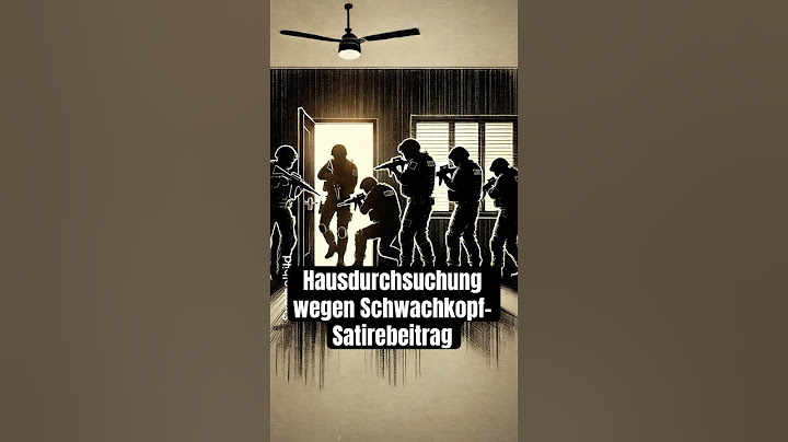 Hausdurchsuchung wegen Schwachkopf-Satirebeitrag