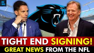 🚨Panthers SIGN A Tight End & Receive GREAT NEWS From The NFL
