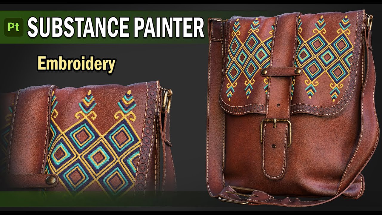 Кожаный материал и вышивка по материалу. Художник по вышивке.