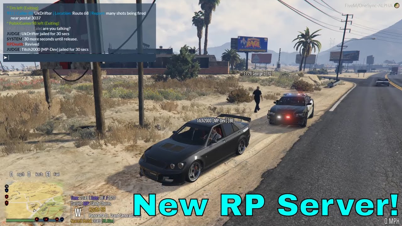 FiveM RP server! RLRP+Reborn - YouTube