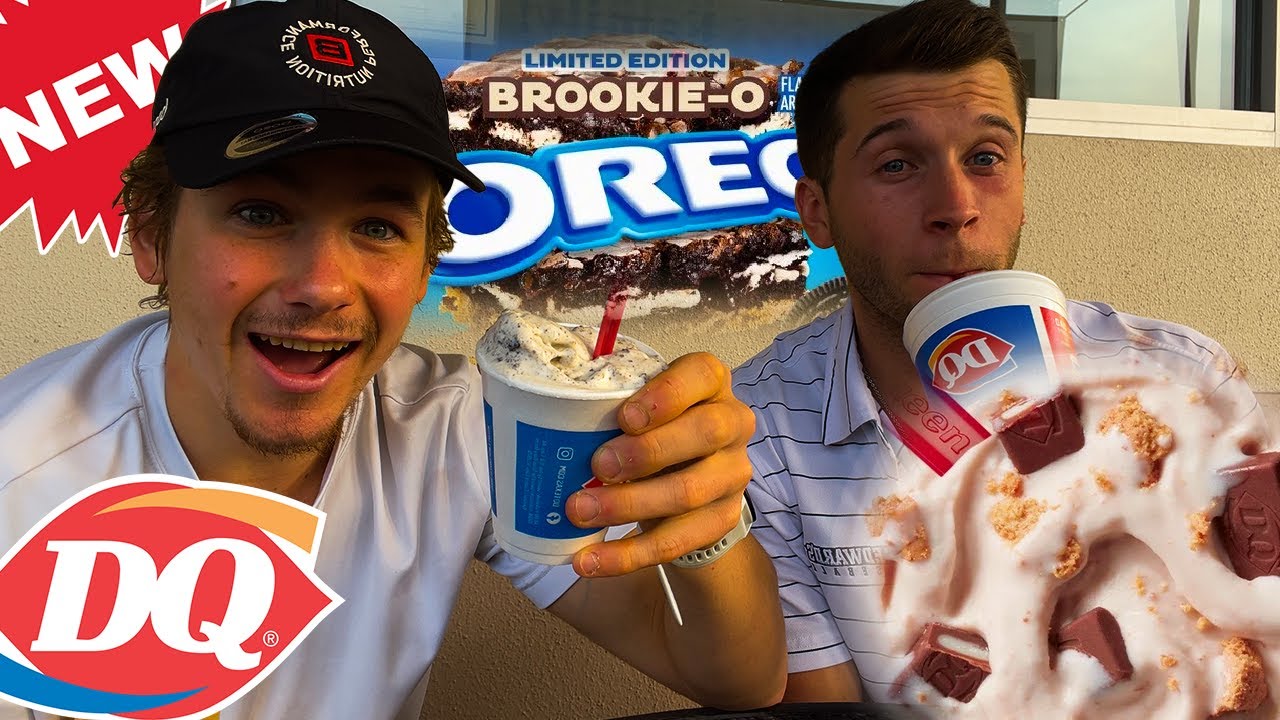 NEW DAIRY QUEEN FAST FOOD BLIZZARD REVIEW! Oreo BROOKIE! Best Blizzard