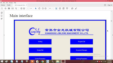 Long Xing Computer Knitting Machine Manual-Part 1