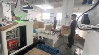 conveyor system for material handling- Collaborative palletizing robot 3 #handing #palletizingrobot
