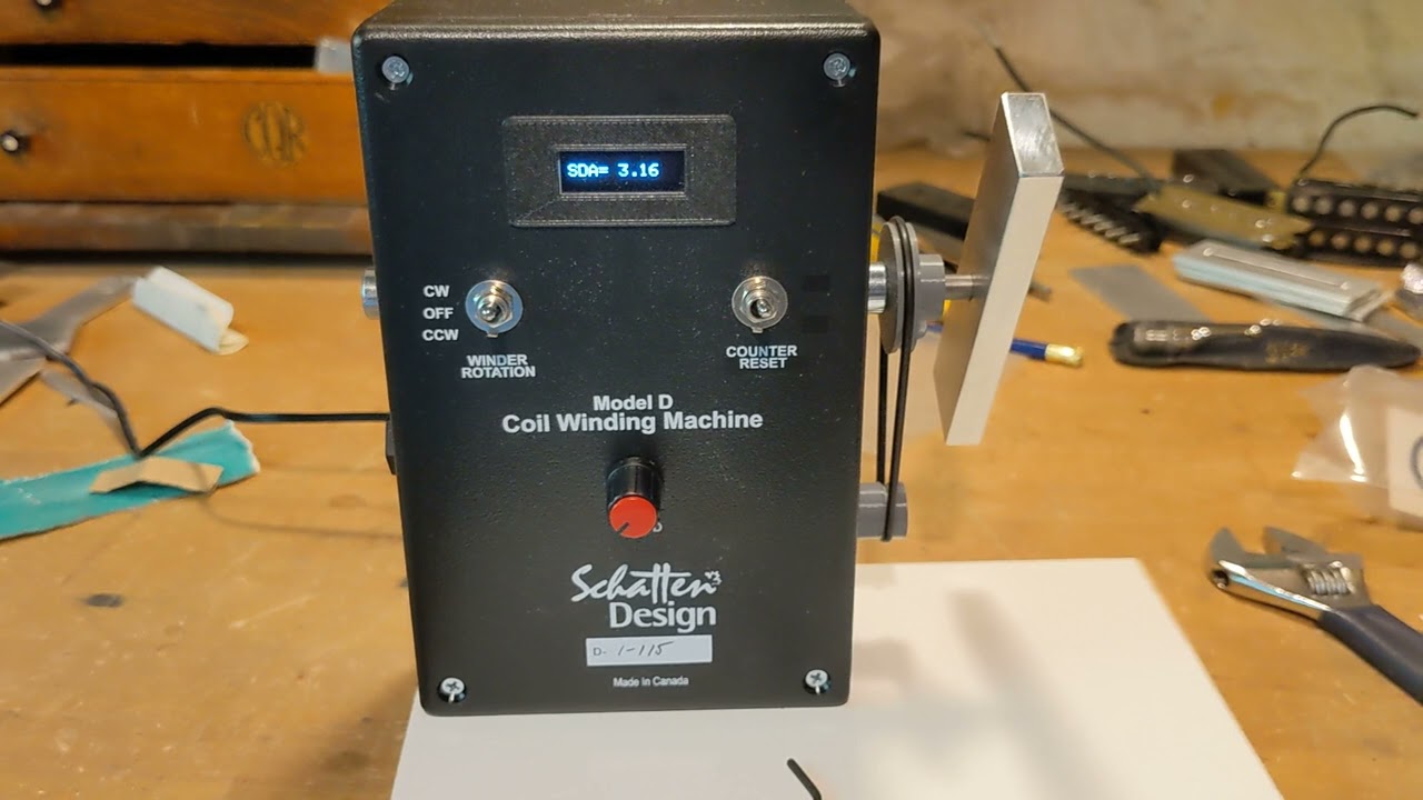 DOA Schatter coil winding machine from StewMac