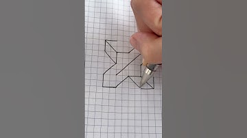 Cách vẽ hình khối 3D Easy drawing 3D #stepbystep #howtodraw #3dart #3ddrawing