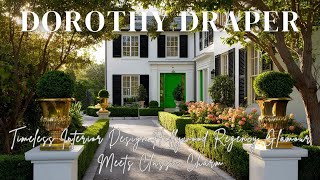Timeless Interior Design with Dorothy Draper Hollywood Regency Glamour Meets Classic Charm