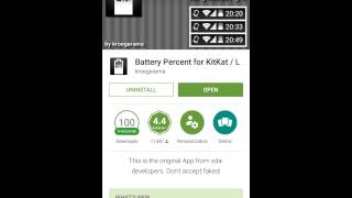 How to enable battery percent on KitKat and L. screenshot 1