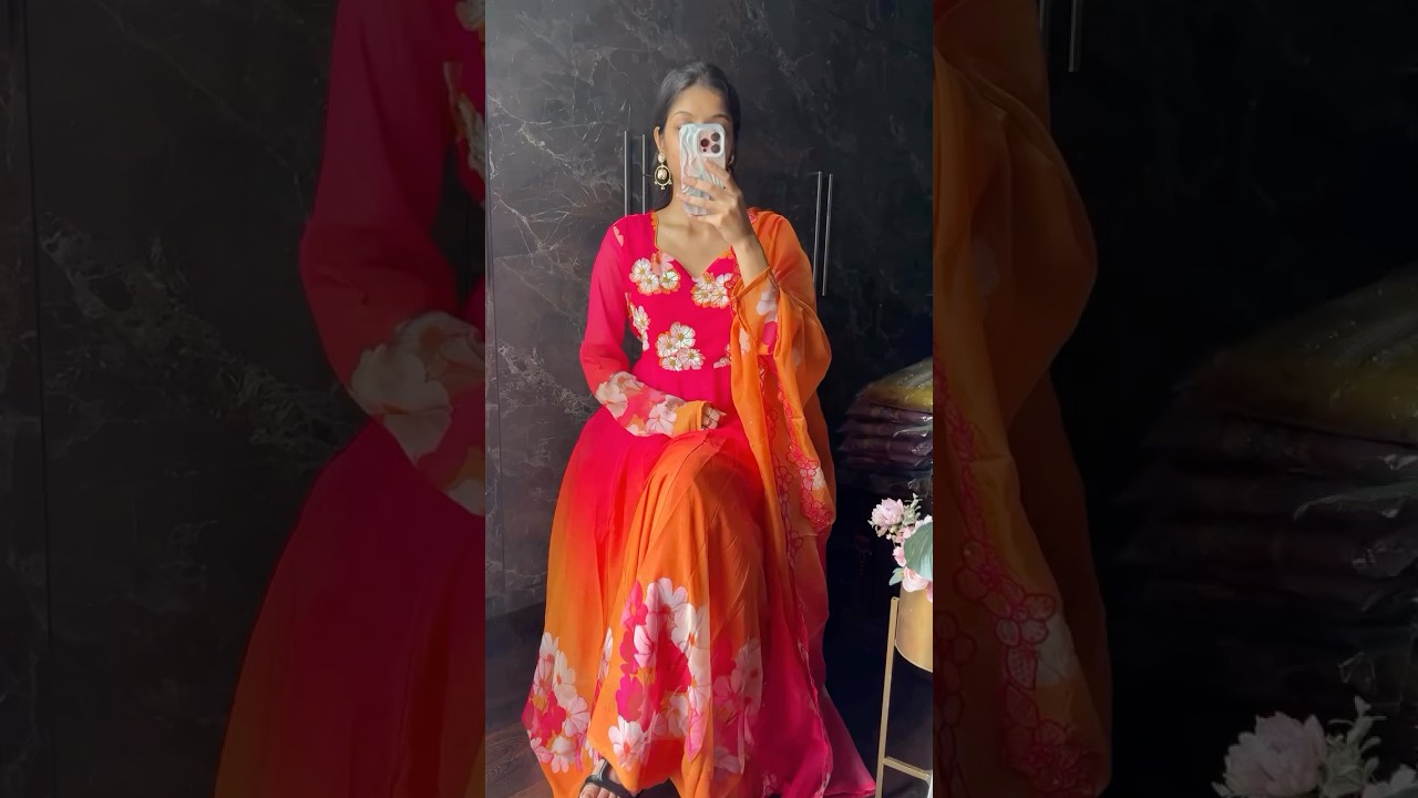 Premium chiffon viscose Anarkali suit | ORDER WTSAPP: +919207118584 