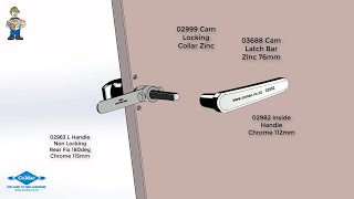 How to Assemble and Install a L Handle with Interior Release