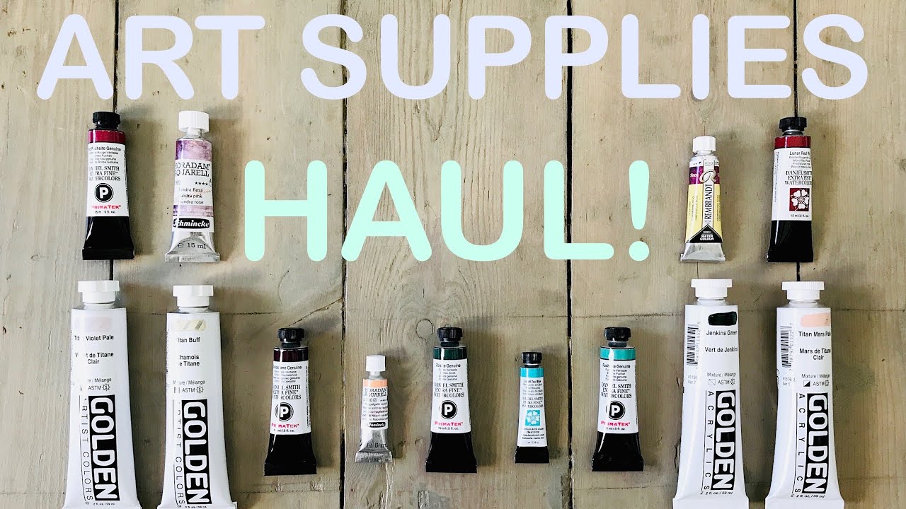 ART SUPPLIES HAUL! Unboxing an order from Jackson's & swatching