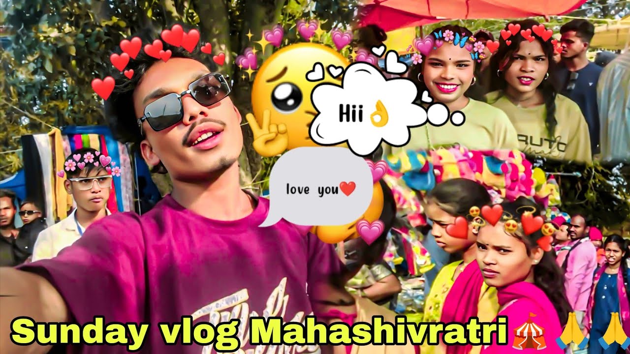 Sunday vlog Mahashivratri🎪🙏🙏 and Cute girl reaction🤡