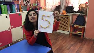 5 Rakamını Oyunla Öğreniyoruz Sayılarla Öğrenme Okul Öncesi