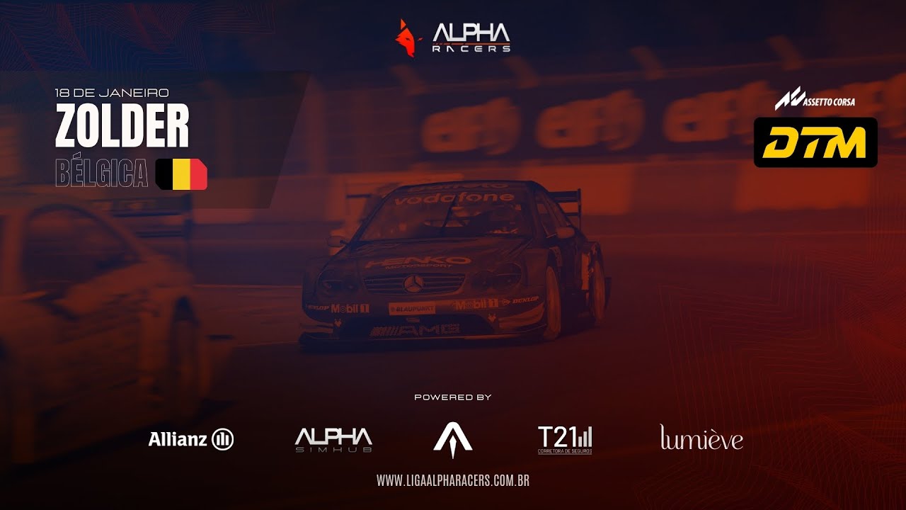 🔴 AO VIVO | Etapa 1: Zolder — Alpha DTM 03 Championship | Liga Alpha Racers