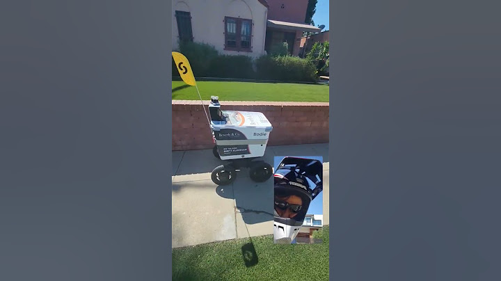 Robot food delivery, repartidor de comida, ubereats, doordash