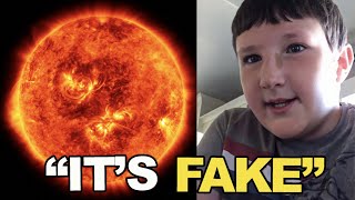 cringey gen z kid tells the teacher “the sun is fake”