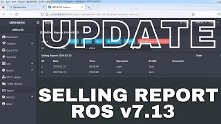 Menampilkan Laporan Penjualan Mikhmon di ROS v7.13