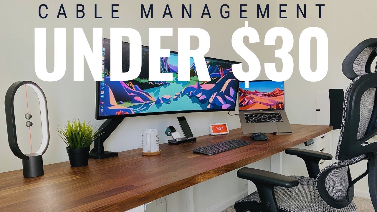 Desk Cable Management Guide Under 30 YouTube