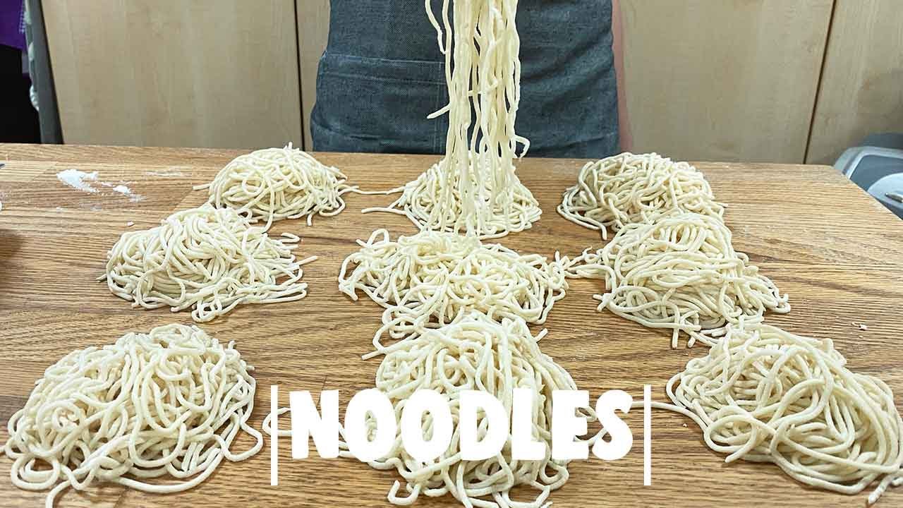 Easy 4 ingredient fresh Noodles recipe without pasta machine how to
