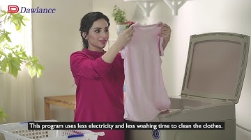 Top Load Washing Machine | Program Settings | Ask Dawlance