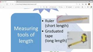Grade Four - Science - Measuring units and tools