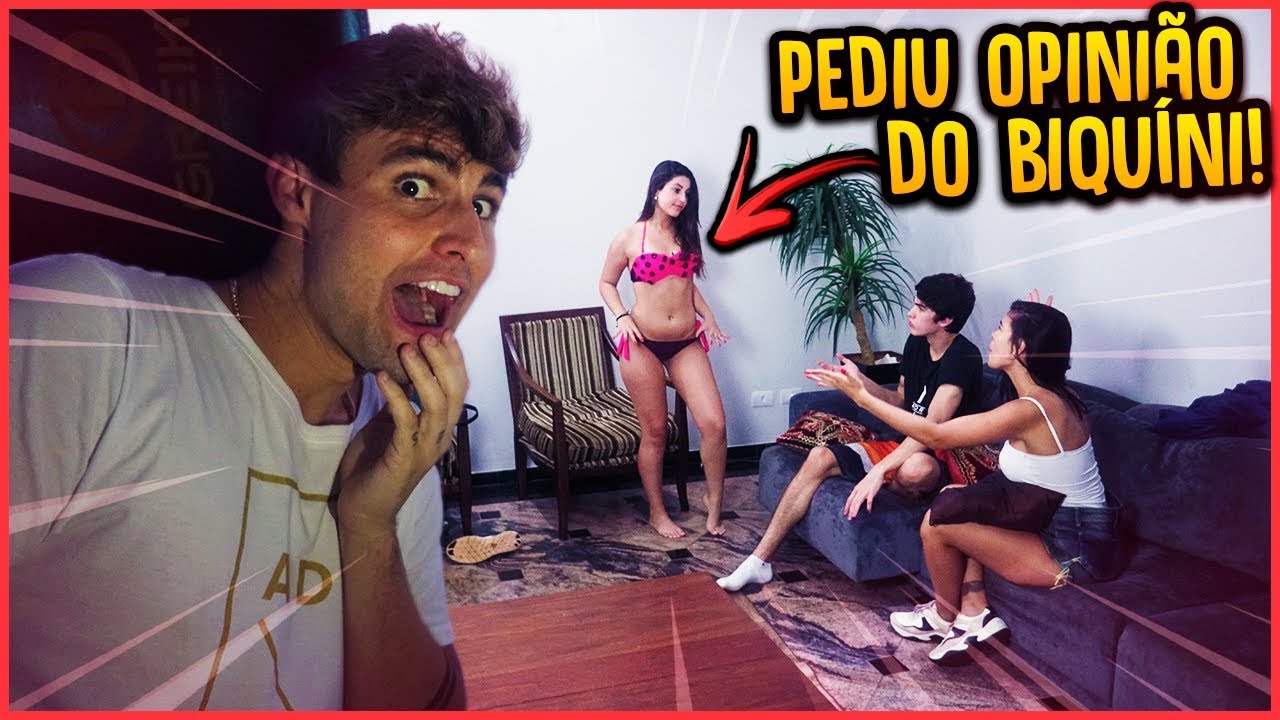 entretenimento para casamento ELA PEDIU OPINIÃO DO BIQUÍNI PARA MEU IRMÃO NA FRENTE DA CRUSH!! - TROLLANDO AMIGA [ REZENDE EVIL ]