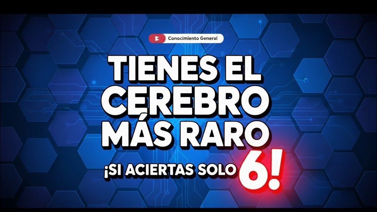 🧠 Solo el 1% Puede Lograr 6/20 😱 | Tienes el Cerebro Más Raro | Quiz de IQ Difícil