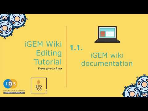1.1. iGEM Wiki documentation - Wiki Editing Tutorial