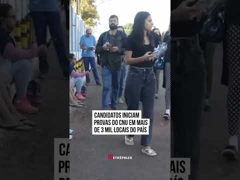 Candidatos iniciam provas