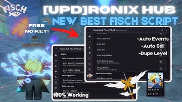 (UPD) NEW Fisch Script | Ronix Hub | No Key - OP Auto Farm, Speed Catch & Auto Sell!