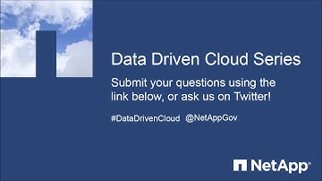 Data Driven Cloud Series Q&A: Disaster Recovery