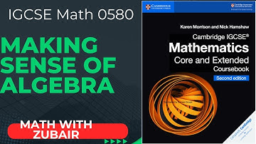 Making sense of algebra | IGCSE Math 0580 | Chapter 2