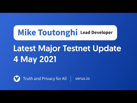 Community Meeting Testnet Update (May 4th 2021)