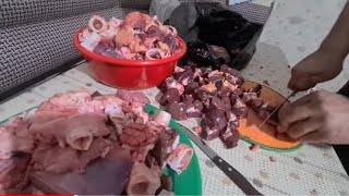 Разделываю мясо для собак/Эта каша взорвала вкусовые сосочки всех собак))