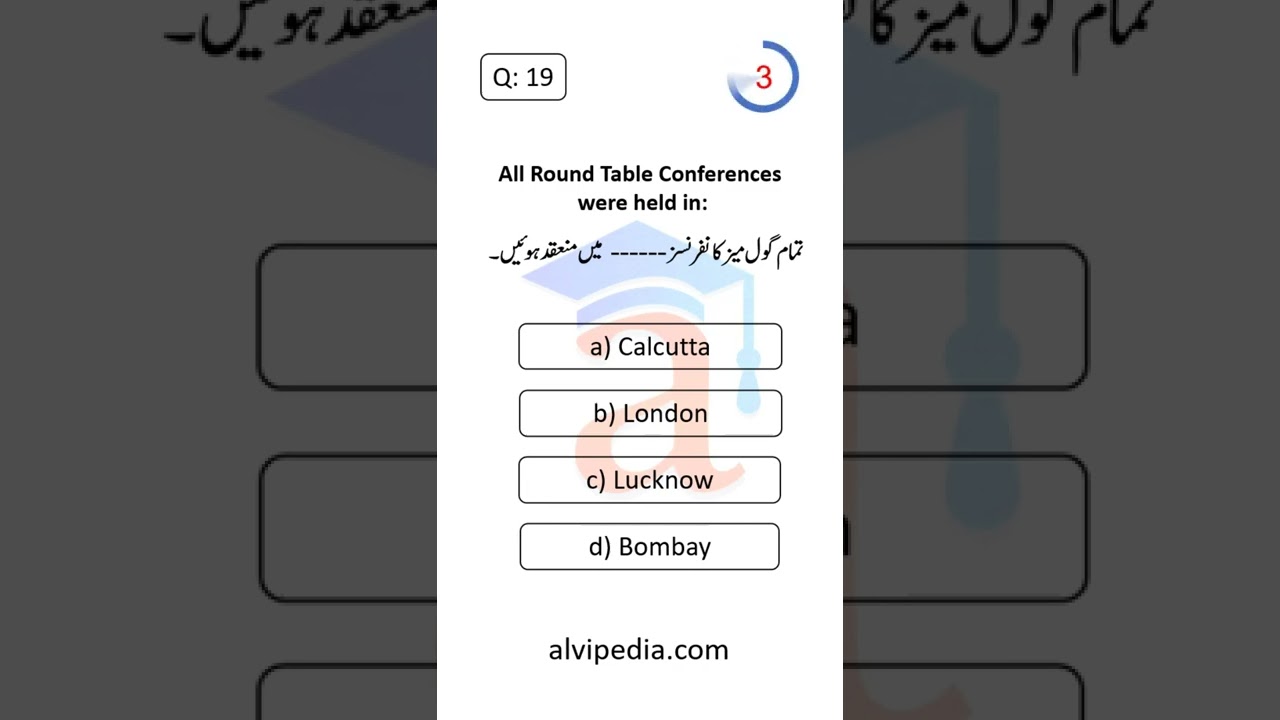 All Round Table Conferences were held in: