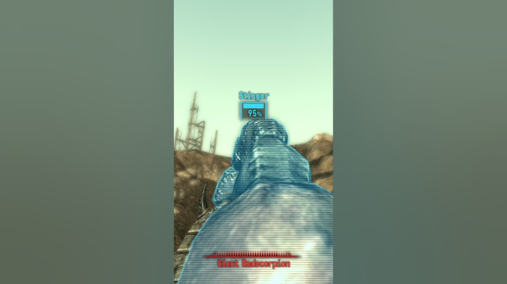 Somehow this Radscorpion didn't manage to hit me with it's stinger (dodge master) #fallout3