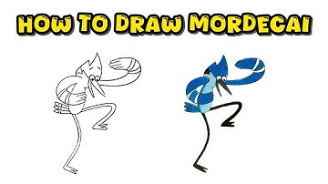 Draw Mordecai from Regular Show Easily | Fun and Simple Drawing Tutorial