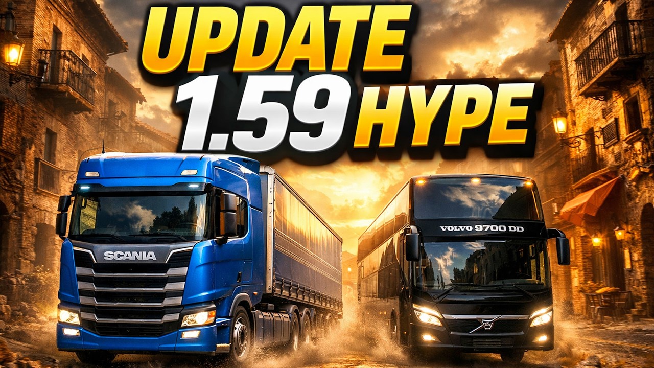 Ажиотаж вокруг обновления 1.59 для ETS2 и ATS — план выпуска на консолях, тренеры и многое другое.