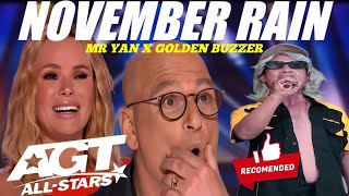 Golden Buzzer: Simon Cowell cried when he Heard the song November Rain with an Extraodinary Voice