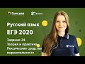 ЕГЭ по Русскому языку 2020. Задание 24. Теория и практика. Лексические средства выразительности