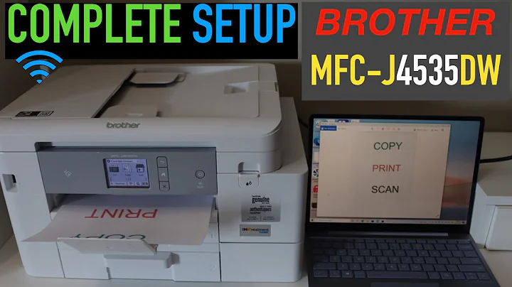 Brother MFC-J4535DW Setup, Install Ink, Wireless Setup, Setup Win 10, Scanning & Printing Review.