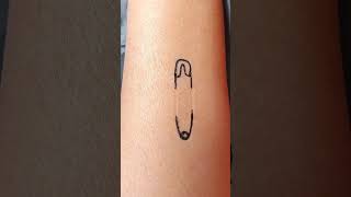 Pin tattoo design 😍 #tattoo #design #pin #art #shorts #diy #subscribe
